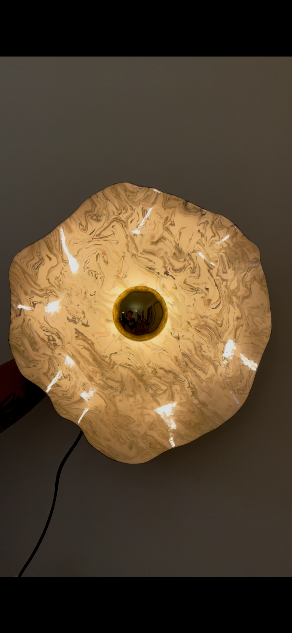 Nimbus Sconce: Made-to-Order Nerikomi Porcelain Wall Sconce