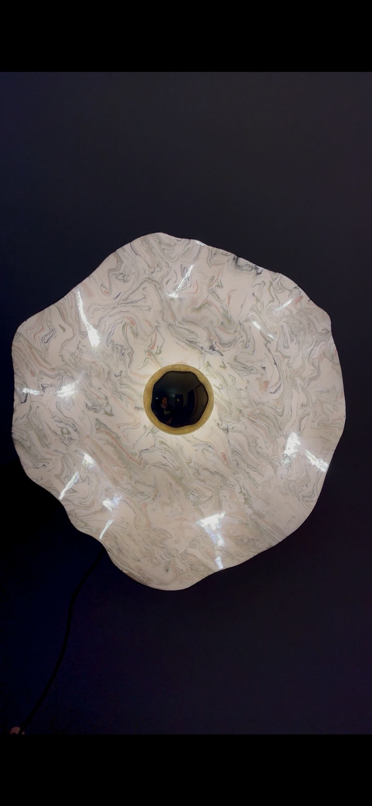 Nimbus Sconce: Made-to-Order Nerikomi Porcelain Wall Sconce