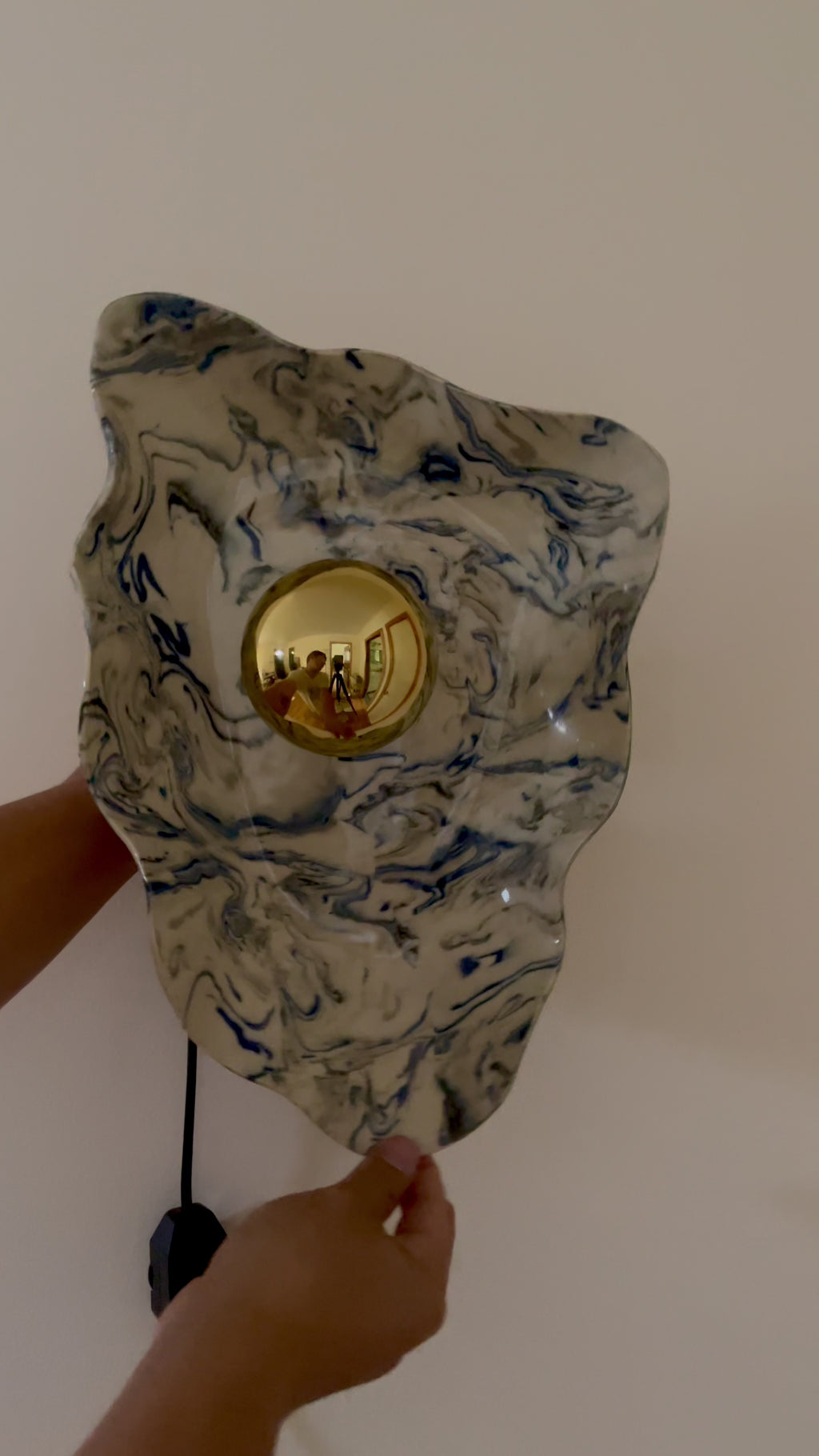 Bolt Sconce: Made-to-Order Nerikomi Porcelain Wall Sconce